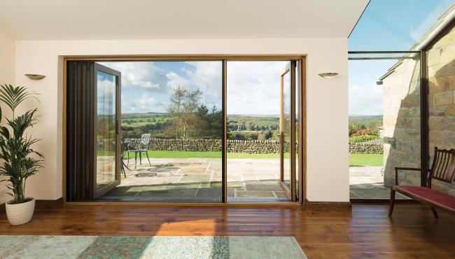 Centor built in fly screen for bifold doors to keep mosquitos out